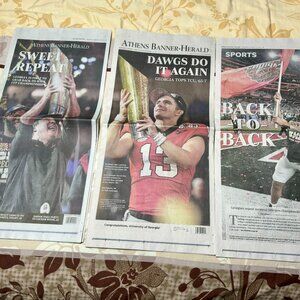 Athens Banner Herald Newspaper - UGA Georgia Bulldogs National Champions 2023